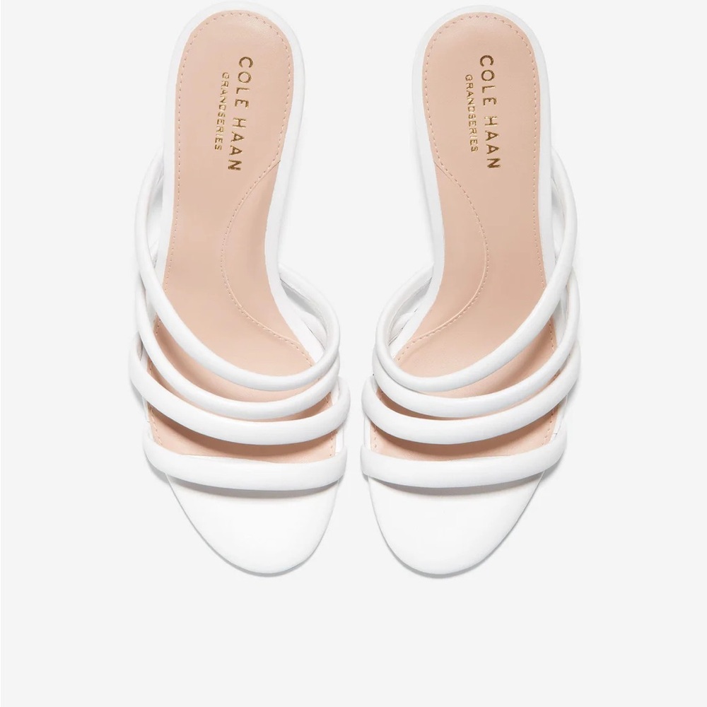 Cole Haan Adella Sandal white leather NWT